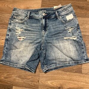 Maurices Women's Ripped Jean Shorts